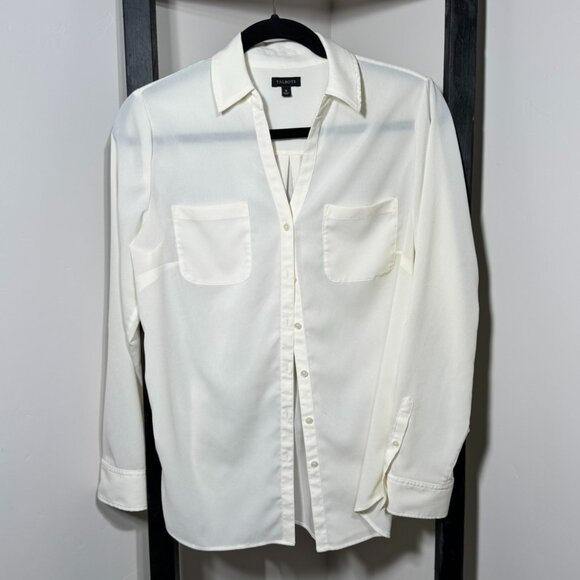 Talbots Cream Button-Up Blouse – Classic & Versatile - Picture 1 of 6